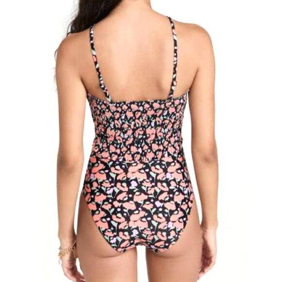Tanya Taylor - “Kendra Smocked One-Piece” Poppy Fields Swimsuit - Size XS, Multi - Picture 3 of 14